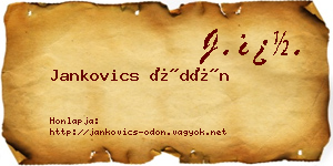 Jankovics Ödön névjegykártya